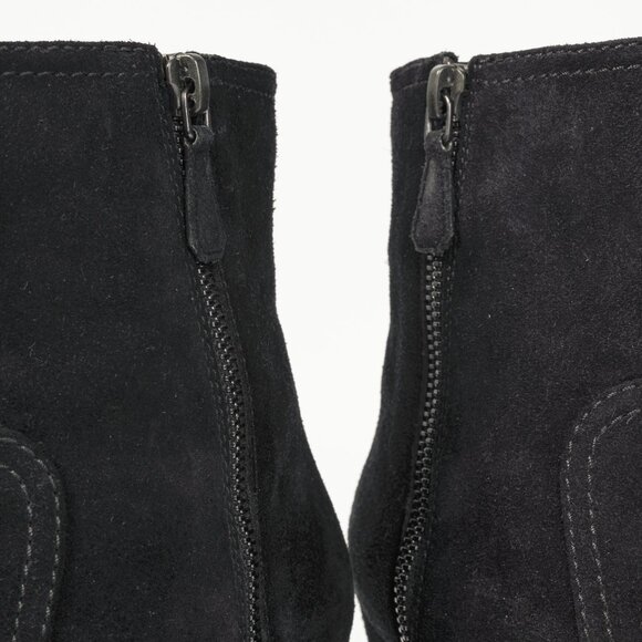 Prada Black Suede Wede Booties - Picture 8 of 10